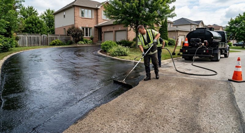 Blacktop Driveway Sealing in San Antonio, TX